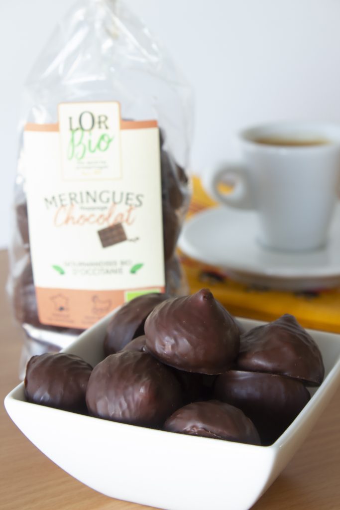 Meringues chocolat lor bio